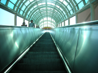 up the escalator