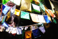 Indian Fabric on Clothes Lines
