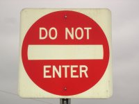 do not enter